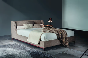5000 QUEEN - Fabric or leather bed with upholstered headboard by Vibieffe - view 3
