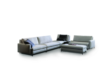 525 NORDIC - Sectional fabric or leather sofa by Vibieffe - view 3