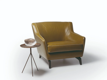 575 HI_STORY - Leather or fabric armchair with armrests by Vibieffe - view 2
