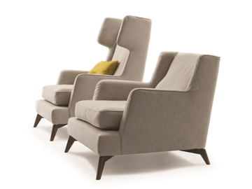 680 CLASS - High-back fabric or leather armchair by Vibieffe - view 3