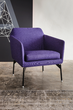 770 LEVEL - Upholstered fabric or leather armchair with armrests by Vibieffe - view 3
