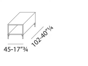 525 NORDIC - Low wooden coffee table by Vibieffe - view 3