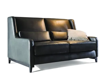 2300 QUEEN - Leather sofa bed by Vibieffe - view 2