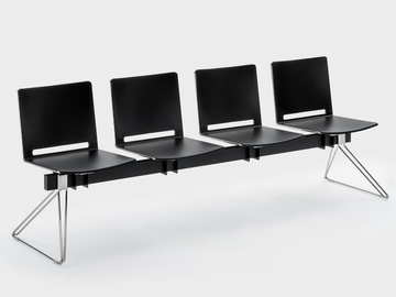 DAISY - Freestanding plastic beam seating by Viganò - view 2