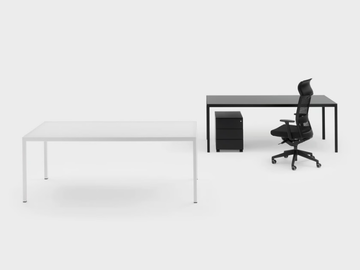 ERMES - Rectangular aluminium workstation desk by Viganò - view 3