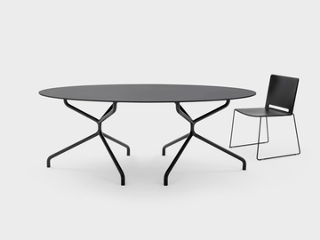 FRED - Oval HPL contract table by Viganò - view 3