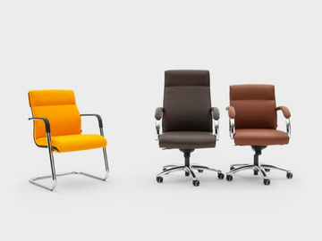 ICARO - Cantilever fabric chair with armrests by Viganò - view 3