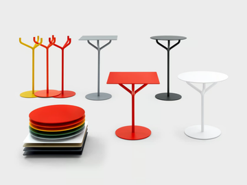 JACK - Square HPL contract table by Viganò - view 3