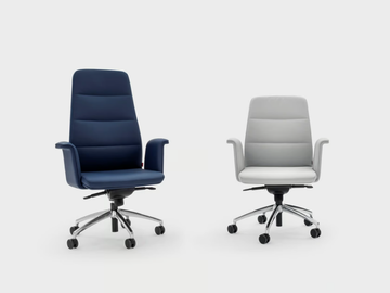 STAR - Recliner trestle-based fabric executive chair by Viganò - view 3
