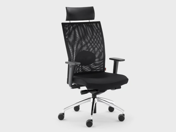 QUEEN MESH - Swivel high-back fabric office chair by Viganò - view 2