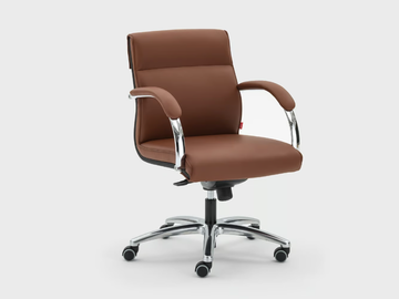 ICARO - Recliner leather executive chair with armrests by Viganò - view 2