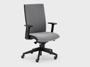 LOGIKA - Swivel fabric office chair with castors by Viganò - view 2