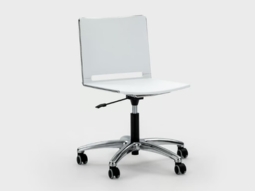 DAISY - Swivel plastic office chair with 5-Spoke base by Viganò - view 2