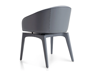 OPHELIA - Upholstered leather chair with armrests by Visionnaire - view 3