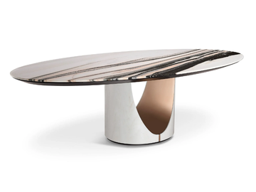 CAMERON - Oval marble table by Visionnaire - view 2