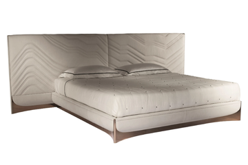 CA' FOSCARI - Ebony double bed with upholstered headboard by Visionnaire - view 3