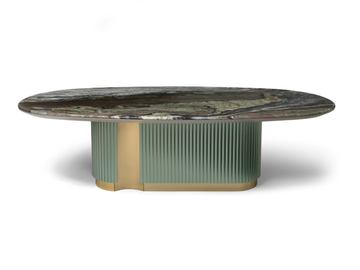 LEONARDO - Oval marble table by Visionnaire - view 2