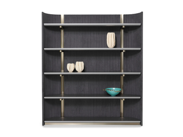 LEONARDO - Open bookcase with built-in lights by Visionnaire - view 3