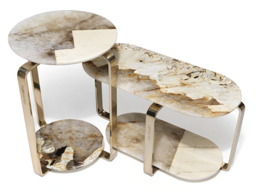 BUTTON - Marble and metal coffee tables by Visionnaire - view 2
