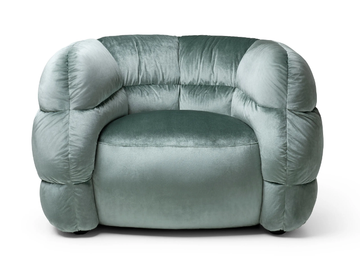 BOMBER - Upholstered velvet armchair with armrests by Visionnaire - view 2