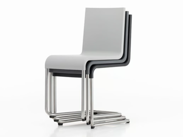 .05 - Cantilever stackable polyurethane chair by Vitra - view 2