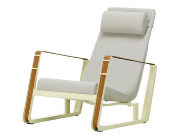 CITÉ - Sled base fabric armchair with headrest by Vitra - view 2