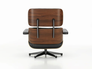 EAMES LOUNGE CHAIR - Swivel leather armchair by Vitra - view 3