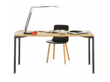 MAP TABLE HOME DESK - Rectangular wood veneer writing desk by Vitra - view 2