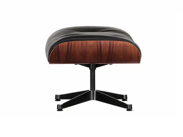 EAMES LOUNGE OTTOMAN - With 4-spoke base leather footstool by Vitra - view 2