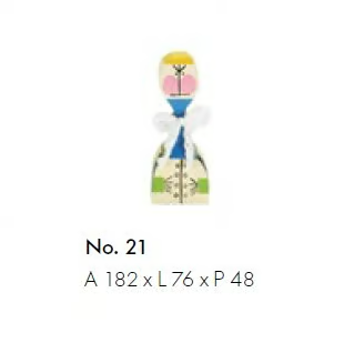 WOODEN DOLL N.21 - Wooden sculpture by Vitra - view 3