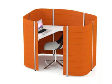 WORKBAYS FOCUS - Acoustic fabric office booth by Vitra - view 2
