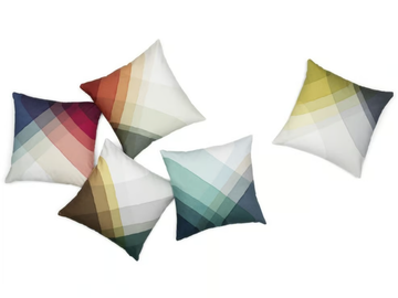 HERRINGBONE PILLOW - Square cotton cushion by Vitra - view 2