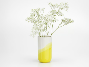 HERRINGBONE VASE RIBBED - Ceramic vase by Vitra - view 2