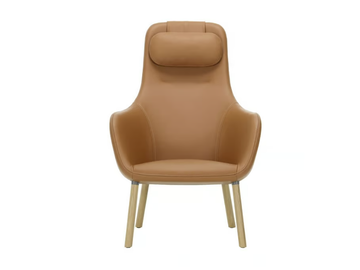 HAL LOUNGE - Leather armchair with headrest by Vitra - view 3