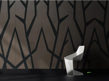 BRANCH - Geometric fire retardant washable nonwoven wallpaper by WALLYART - view 2