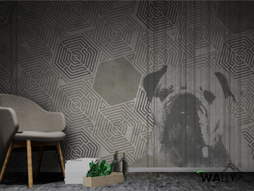 DARLA - Geometric fire retardant washable nonwoven wallpaper by WALLYART - view 2