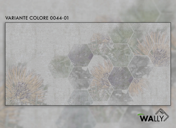 HIVE - Fire retardant washable nonwoven wallpaper with floral pattern by WALLYART - view 3