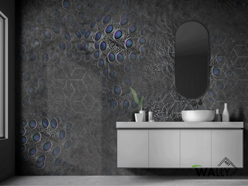 LUXURY - Motif fire retardant washable nonwoven wallpaper by WALLYART - view 2