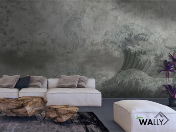 NIHON - Japanese style fire retardant washable nonwoven wallpaper by WALLYART - view 2