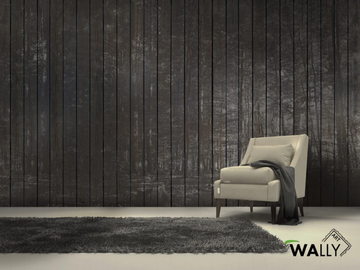 STAVES - Wood effect fire retardant washable nonwoven wallpaper by WALLYART - view 2