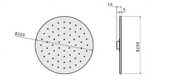 FLOW.ERS 410.20.020 - Wall-mounted round overhead shower with arm by WEISS-STERN - view 3