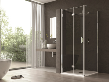 HERMES - Shower cabin with hinged door by WEISS-STERN - view 2