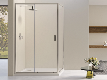 NEW FAST - Glass and aluminium shower cabin with sliding door by WEISS-STERN - view 2