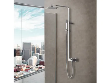DUBAI - Wall-mounted shower panel with hand shower by WEISS-STERN - view 2