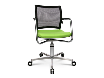 TITAN 10 3D VISIT - Chair with castors with 5-spoke base by Wagner - view 2