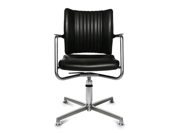 TITAN LIMITED S 3D VISIT - Swivel with 4-spoke base chair with armrests by Wagner - view 2