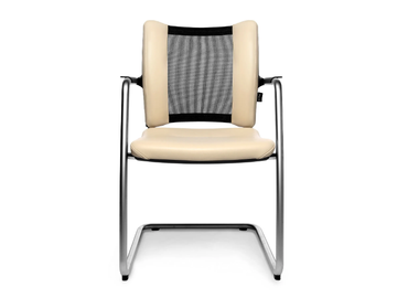 TITAN LIMITED VISIT - Cantilever reception chair with armrests by Wagner - view 2