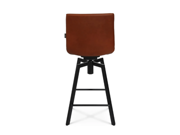 W-CUBE 6 M - Swivel leather kitchen stool with footrest by Wagner - view 3