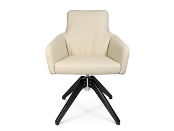 W-CUBE 1 CL - Swivel trestle-based easy chair by Wagner - view 2