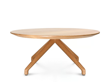 W-TABLE - Round wooden coffee table for living room by Wagner - view 2